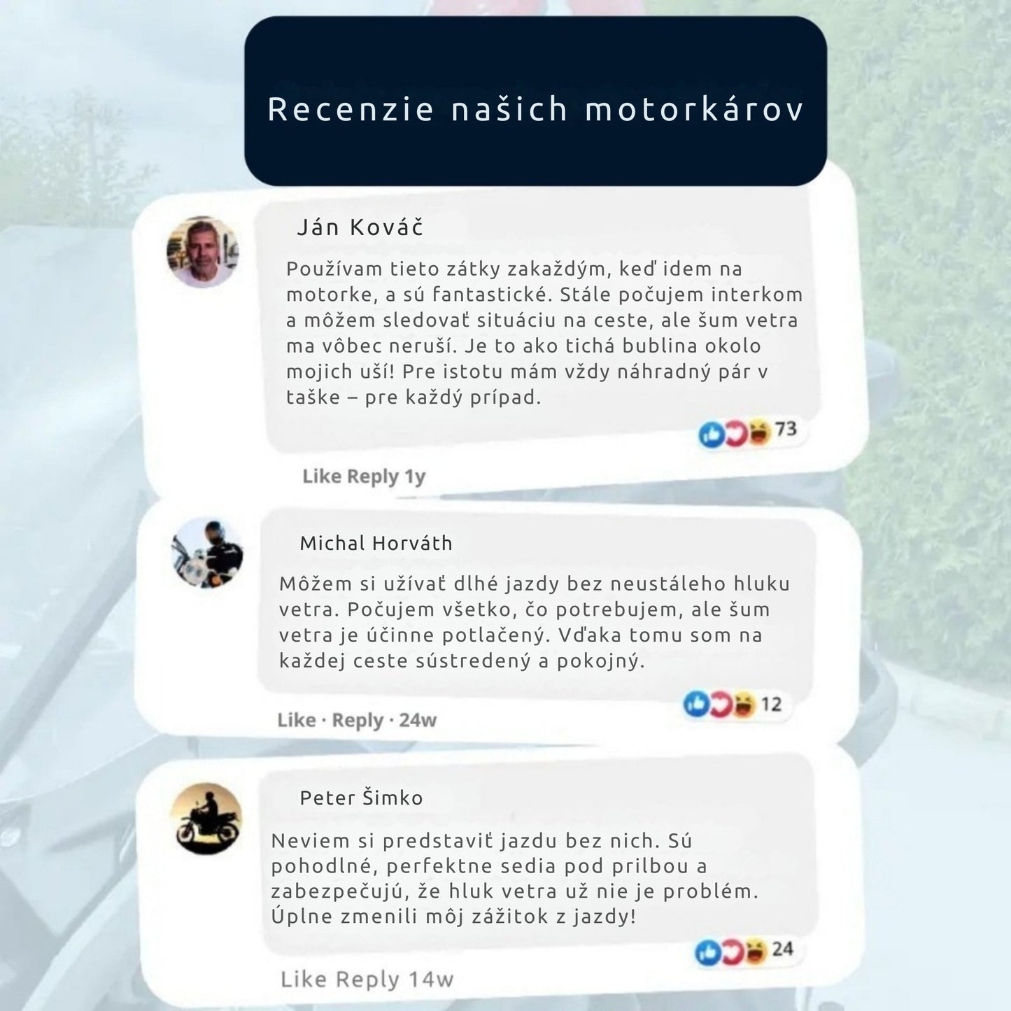 RidersPro© – Set 1+1 ZADARMO – Motorkárske štuple do uší (−27 dB)